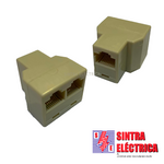 Ficha Tripla - RJ 45 - 1 Femea / 2 Fêmeas