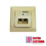 Tomada Dupla RJ 45 - CAT 5e - ISDN / TD 888 U