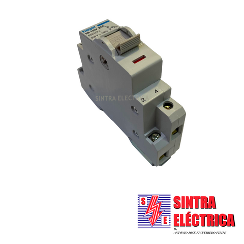 Interruptor Corte Geral - 1x 25 A - c/ Sinal.- 1 mód.- SB 125 V / H